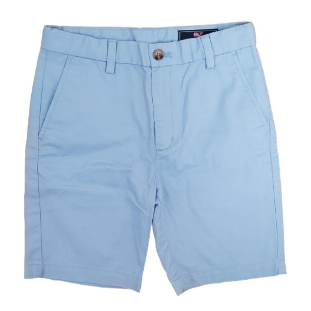 Preppy Vineyard Vines Boys Breaker Shorts Light Blue Size 8 NWT